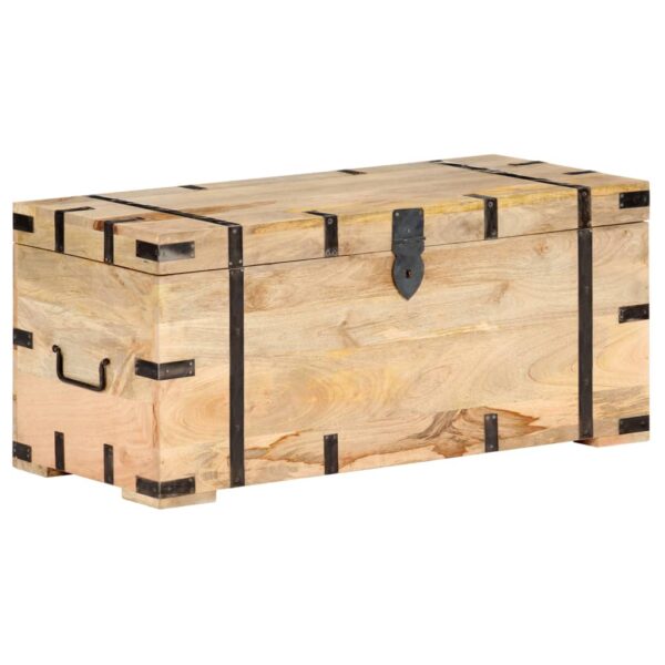 vidaXL Chest 35.4"x15.7"x15.7" Solid Mango Wood