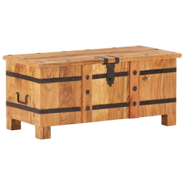 vidaXL Chest 35.4"x15.7"x15.7" Solid Acacia Wood