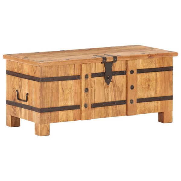 vidaXL Chest 35.4"x15.7"x15.7" Solid Acacia Wood - Image 12