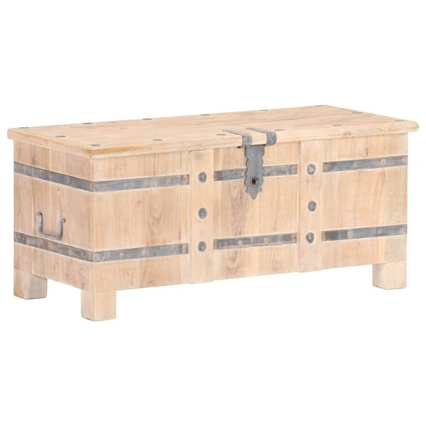 vidaXL Chest 35.4"x15.7"x15.7" Solid Acacia Wood - Image 12