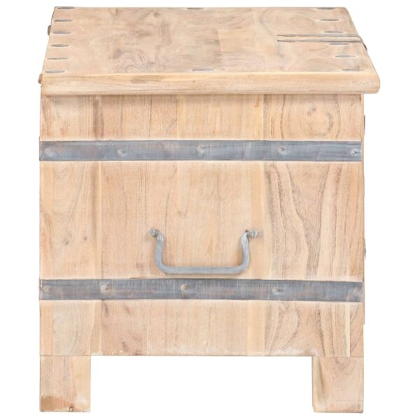 vidaXL Chest 35.4"x15.7"x15.7" Solid Acacia Wood - Image 4