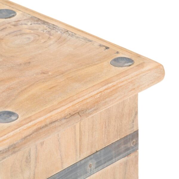 vidaXL Chest 35.4"x15.7"x15.7" Solid Acacia Wood - Image 5