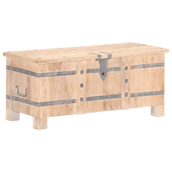 vidaXL Chest 35.4"x15.7"x15.7" Solid Acacia Wood - Image 10