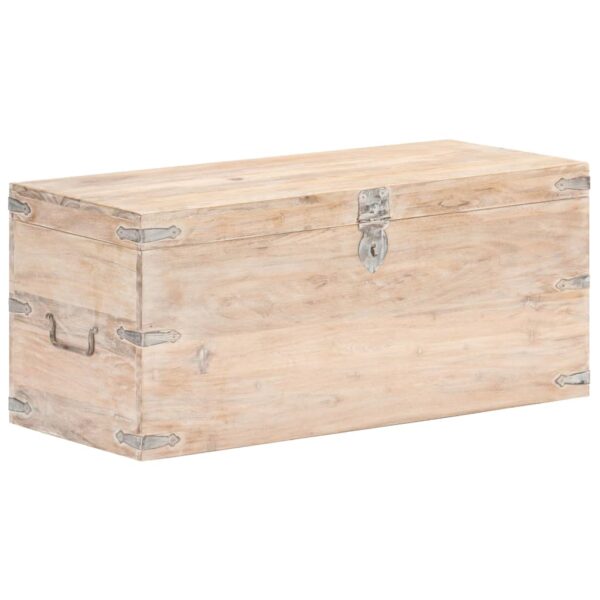 vidaXL Chest 35.4"x15.7"x15.7" Solid Acacia Wood