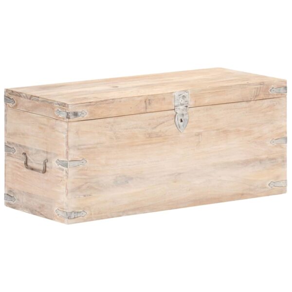 vidaXL Chest 35.4"x15.7"x15.7" Solid Acacia Wood - Image 9