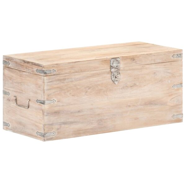 vidaXL Chest 35.4"x15.7"x15.7" Solid Acacia Wood - Image 10