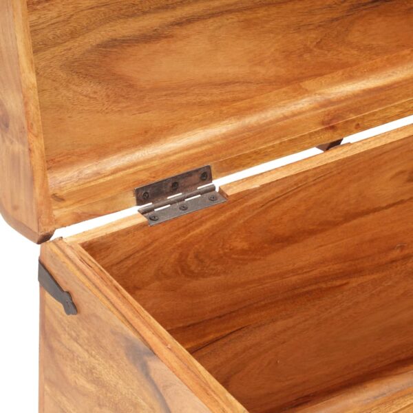 vidaXL Storage Chest 35.4"x15.7"x15.7" Solid Acacia Wood - Image 6