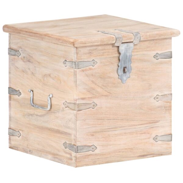 vidaXL Chest 15.7"x15.7"x15.7" Solid Acacia Wood - Image 11