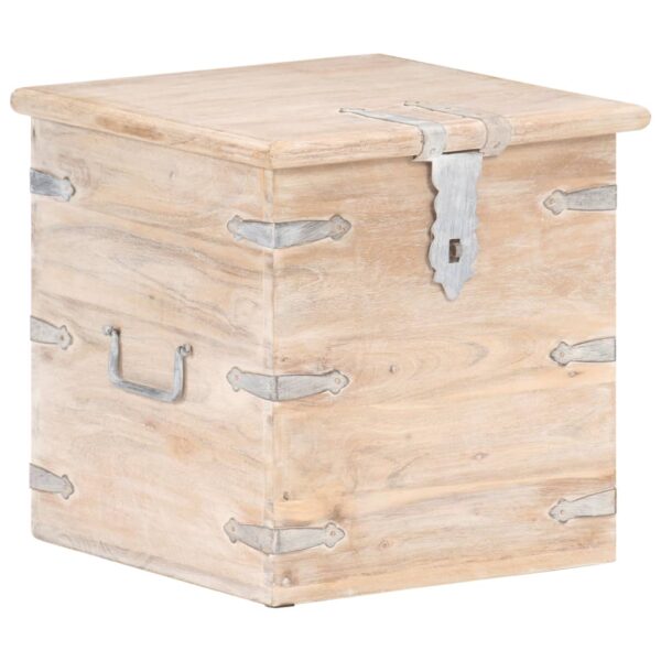 vidaXL Chest 15.7"x15.7"x15.7" Solid Acacia Wood - Image 12