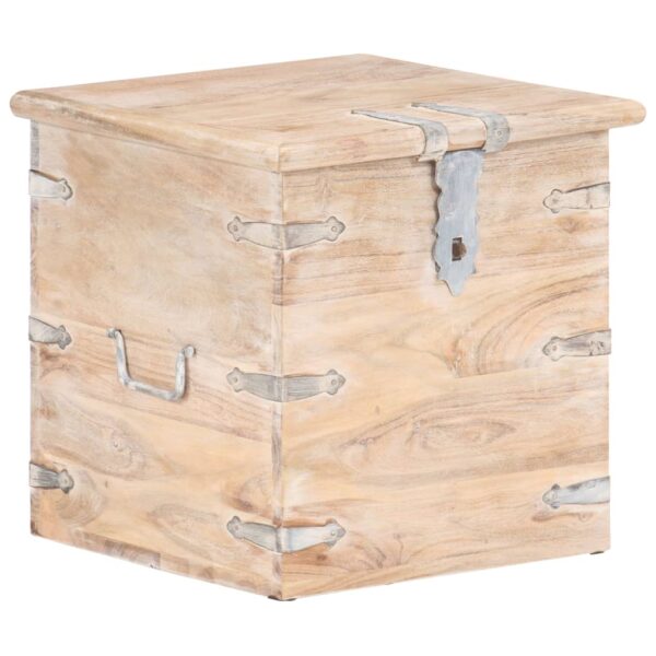 vidaXL Chest 15.7"x15.7"x15.7" Solid Acacia Wood - Image 10