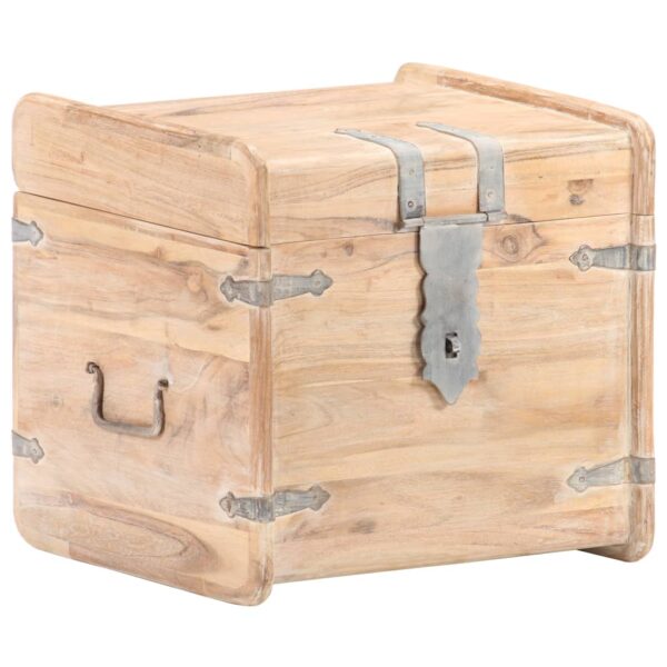 vidaXL Chest 15.7"x15.7"x15.7" Solid Acacia Wood - Image 11