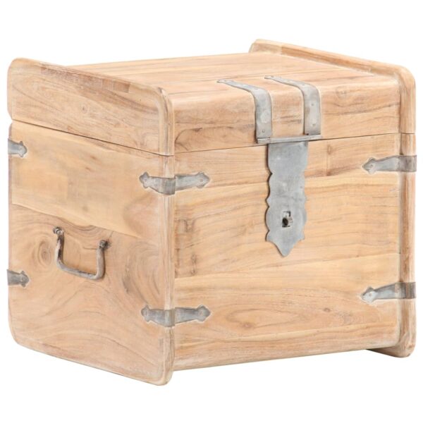 vidaXL Chest 15.7"x15.7"x15.7" Solid Acacia Wood - Image 12