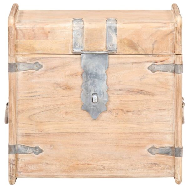 vidaXL Chest 15.7"x15.7"x15.7" Solid Acacia Wood - Image 3