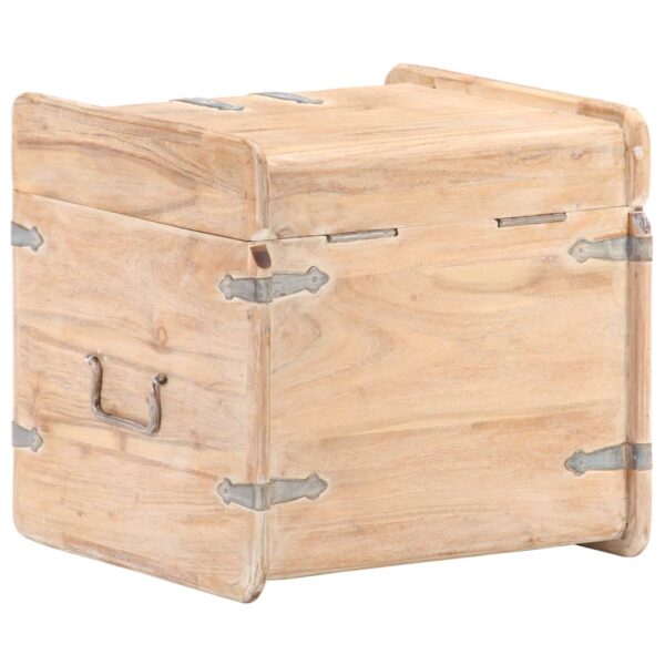 vidaXL Chest 15.7"x15.7"x15.7" Solid Acacia Wood - Image 5