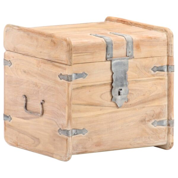 vidaXL Chest 15.7"x15.7"x15.7" Solid Acacia Wood - Image 10