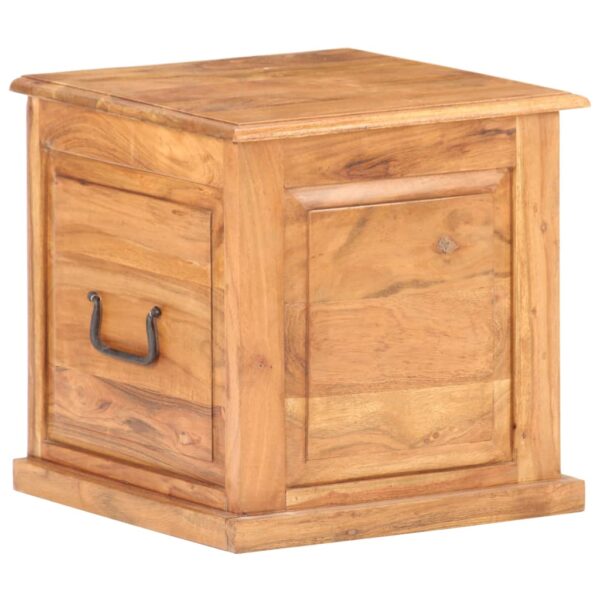 vidaXL Chest 15.7"x15.7"x15.7" Solid Acacia Wood