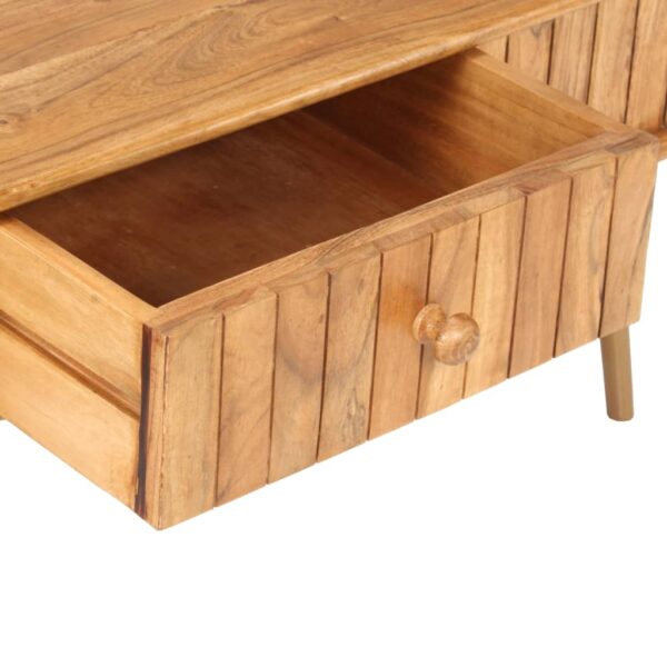 vidaXL Coffee Table 39.4"x19.7"x15.7" Solid Acacia Wood - Image 8