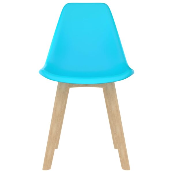 vidaXL Dining Chairs 2 pcs Blue Plastic - Image 3