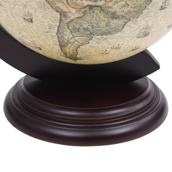 vidaXL Tabletop Globe Bar Wine Stand Eucalyptus Wood Green - Image 7