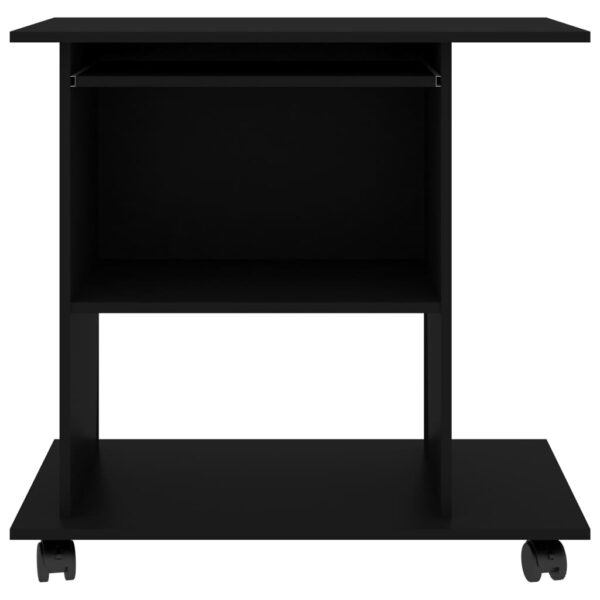 vidaXL Computer Desk Black 31.5"x19.7"x29.5" Engineered Wood - Image 4