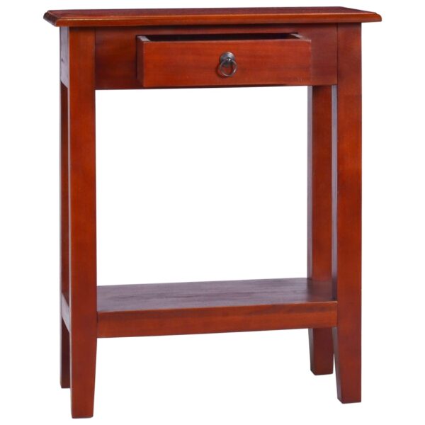 vidaXL Console Table Classical Brown 23.6"x11.8"x29.5" Solid Mahogany Wood - Image 2