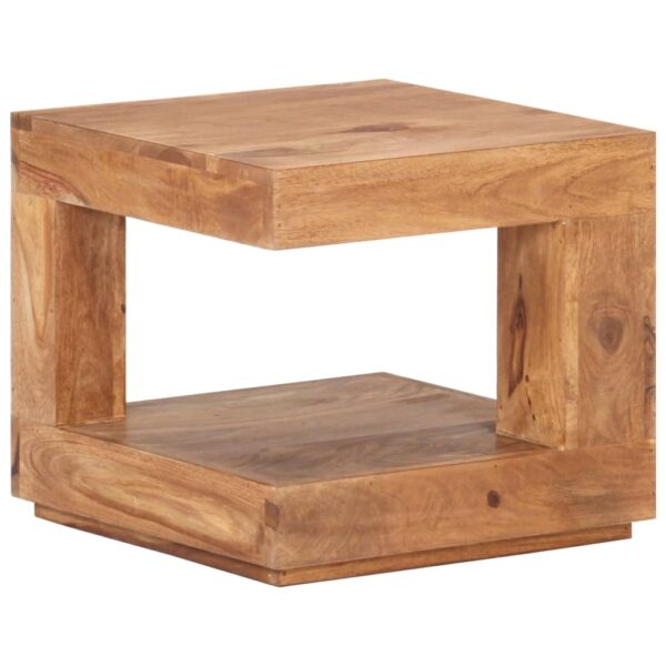 vidaXL Coffee Table 17.7"x17.7"x15.7" Solid Wood Acacia