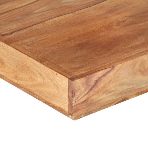 vidaXL Coffee Table 17.7"x17.7"x15.7" Solid Wood Acacia - Image 6