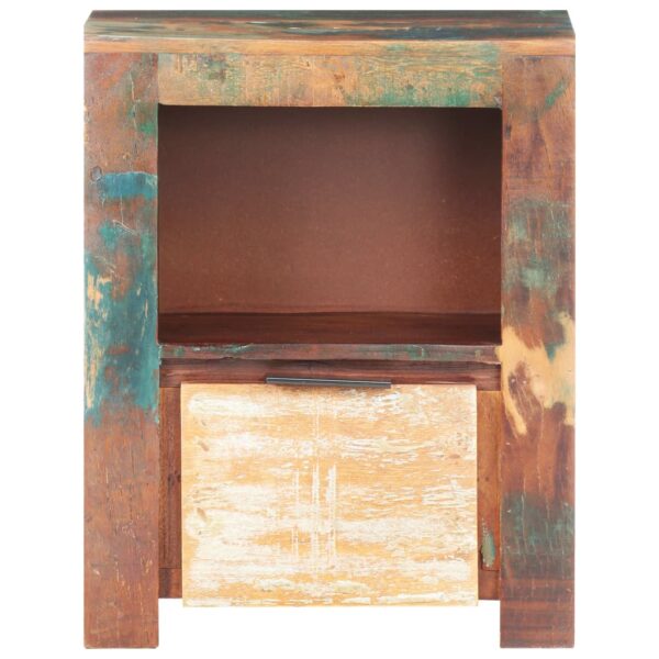 vidaXL Bedside Cabinet 15.7"x11.8"x19.7" Solid Reclaimed Wood - Image 2