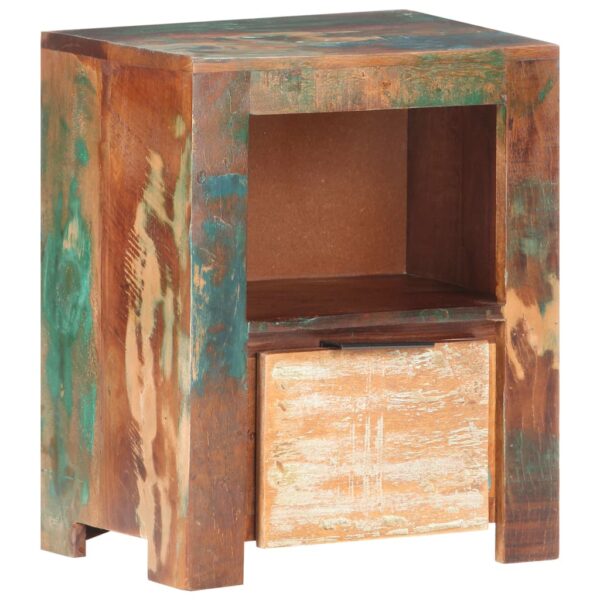 vidaXL Bedside Cabinet 15.7"x11.8"x19.7" Solid Reclaimed Wood - Image 9