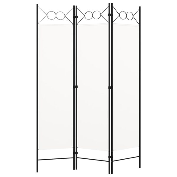 vidaXL 3-Panel Room Divider White 47.2"x70.9"