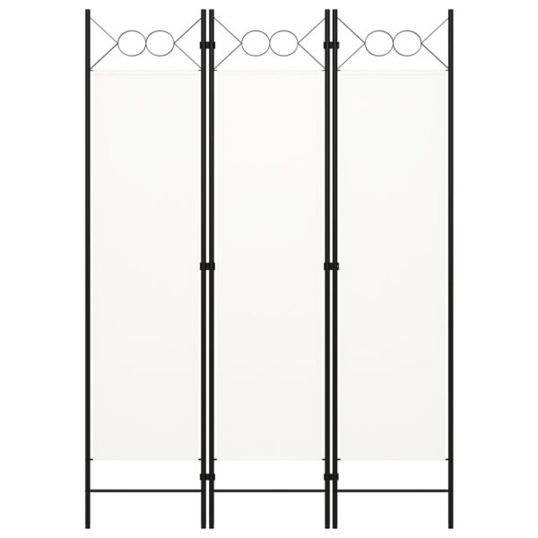 vidaXL 3-Panel Room Divider White 47.2"x70.9" - Image 2