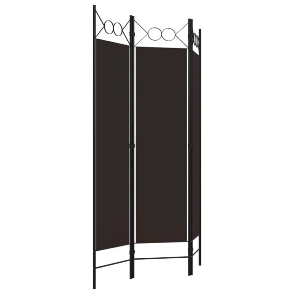 vidaXL 3-Panel Room Divider Brown 47.2"x70.9" - Image 3