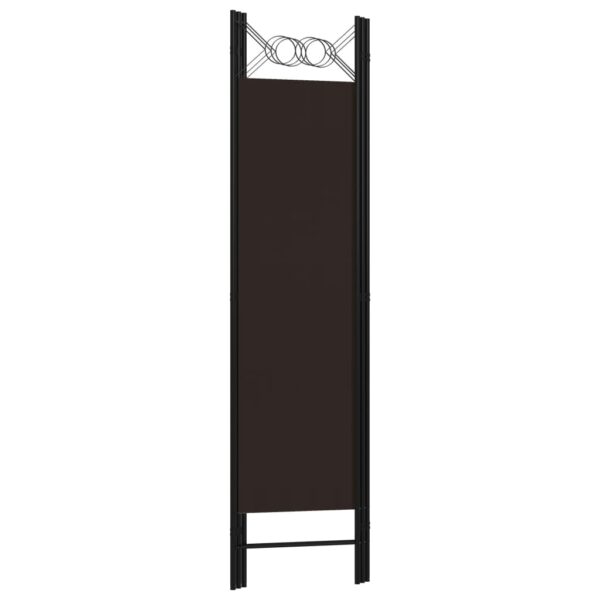 vidaXL 3-Panel Room Divider Brown 47.2"x70.9" - Image 4