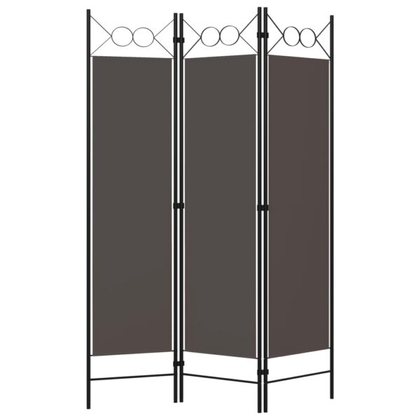 vidaXL 3-Panel Room Divider Anthracite 47.2"x70.9" - Image 2