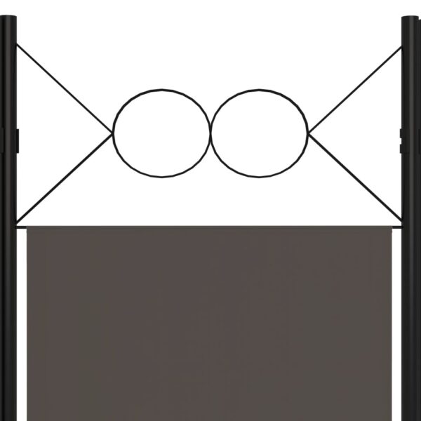 vidaXL 3-Panel Room Divider Anthracite 47.2"x70.9" - Image 5