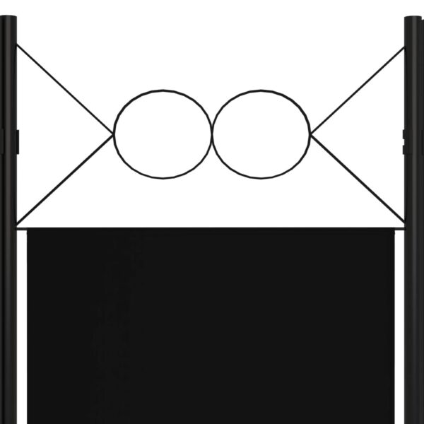 vidaXL 3-Panel Room Divider Black 47.2"x70.9" - Image 5