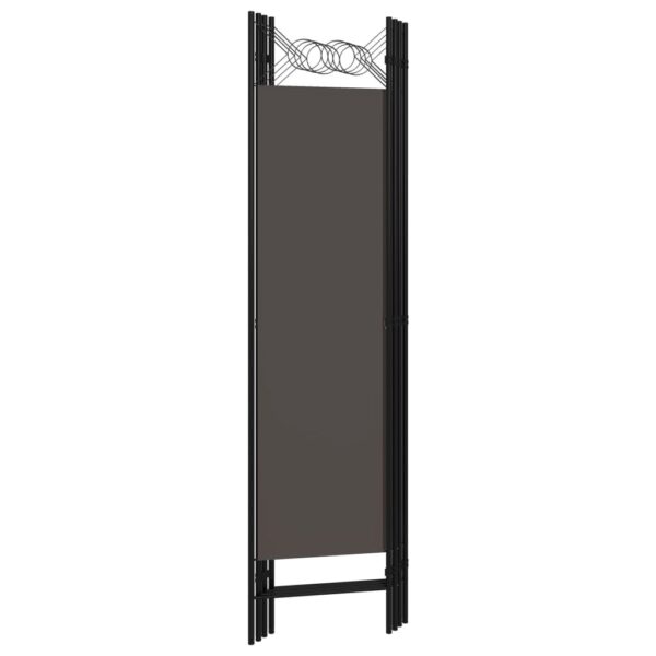 vidaXL 4-Panel Room Divider Anthracite 63"x70.9" - Image 4