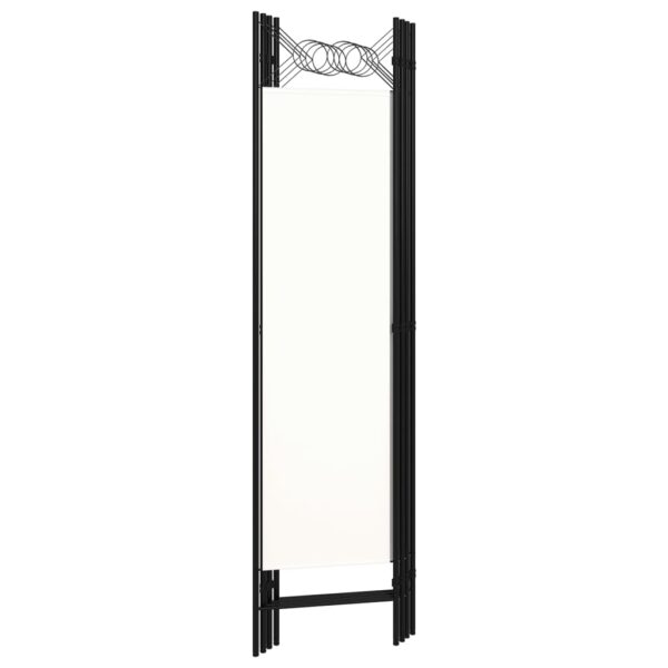 vidaXL 4-Panel Room Divider White 63"x70.9" - Image 4