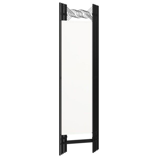 vidaXL 5-Panel Room Divider White 78.7"x70.9" - Image 4