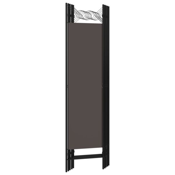 vidaXL 5-Panel Room Divider Anthracite 78.7"x70.9" - Image 4