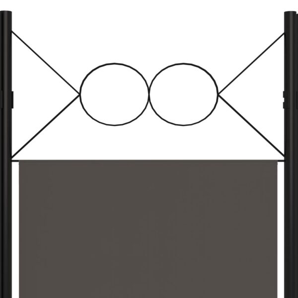 vidaXL 5-Panel Room Divider Anthracite 78.7"x70.9" - Image 5