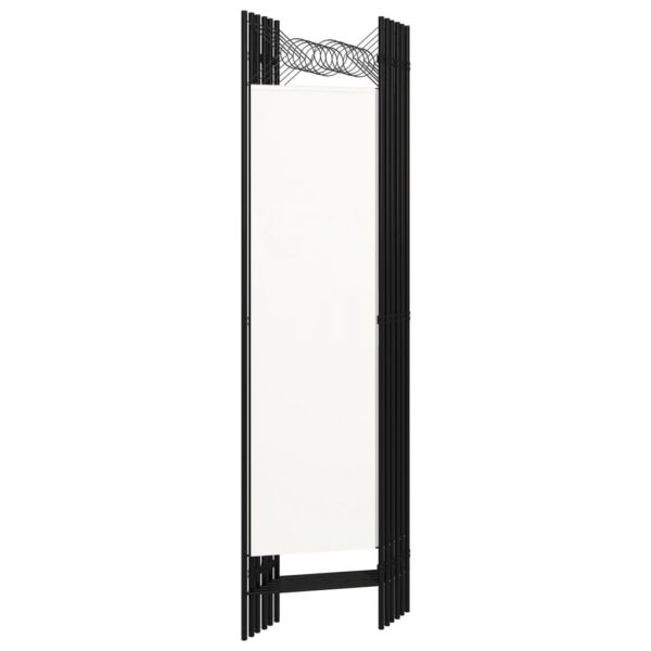 vidaXL 6-Panel Room Divider White 94.5"x70.9" - Image 4