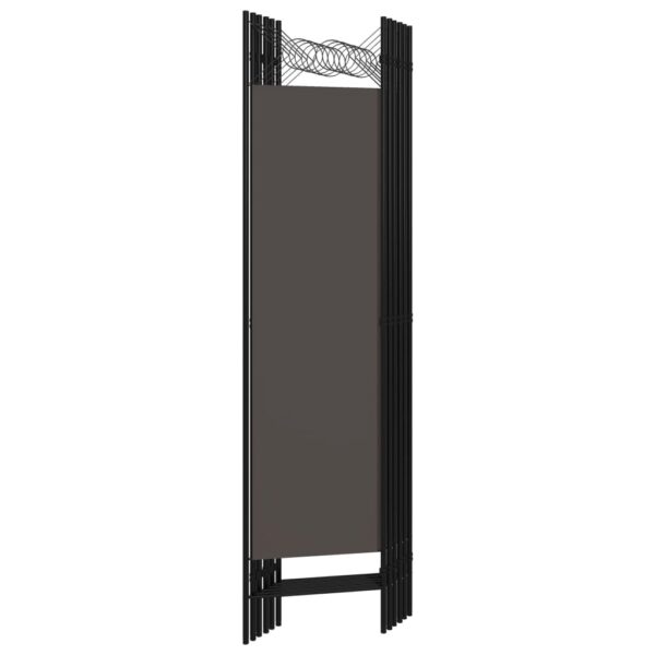 vidaXL 6-Panel Room Divider Anthracite 94.5"x70.9" - Image 4