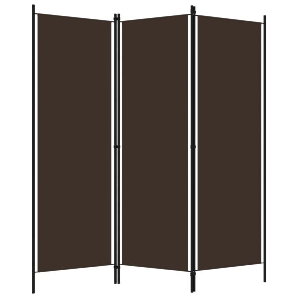 vidaXL 3-Panel Room Divider Brown 59.1"x70.9" - Image 2