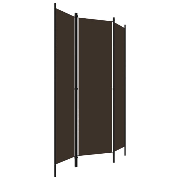 vidaXL 3-Panel Room Divider Brown 59.1"x70.9" - Image 3