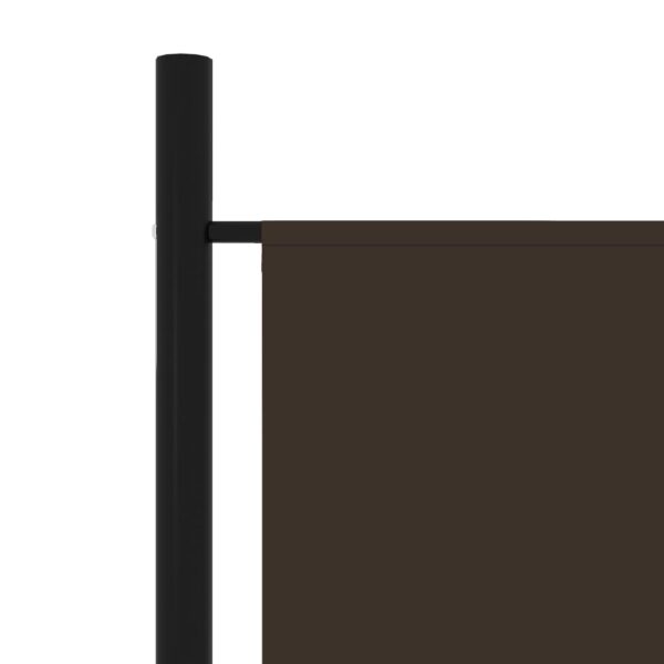 vidaXL 3-Panel Room Divider Brown 59.1"x70.9" - Image 5