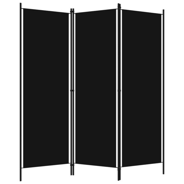 vidaXL 3-Panel Room Divider Black 59.1"x70.9" - Image 2