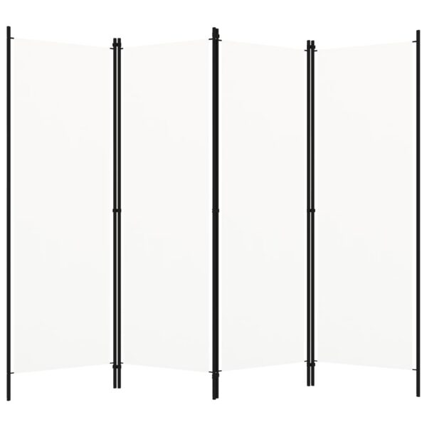 vidaXL 4-Panel Room Divider White 78.7"x70.9"