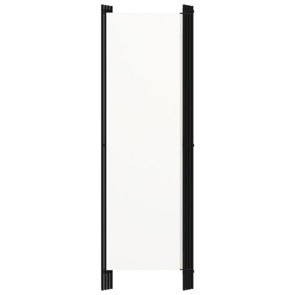 vidaXL 4-Panel Room Divider White 78.7"x70.9" - Image 4