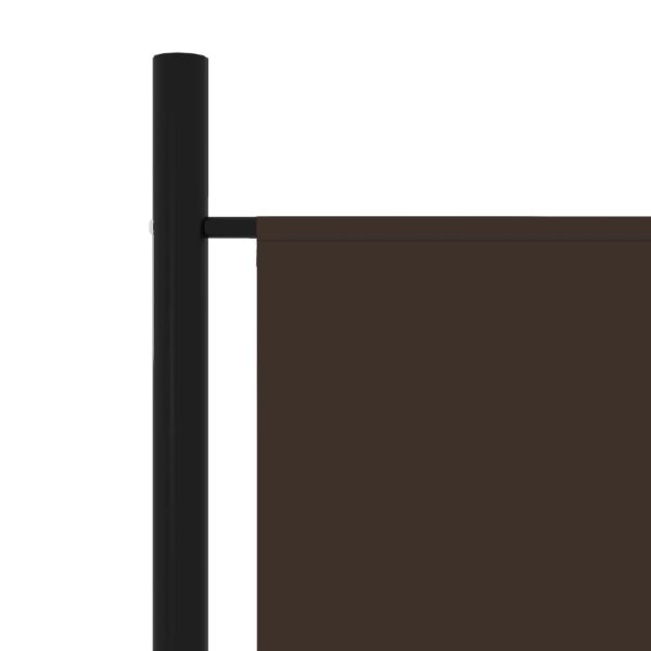 vidaXL 4-Panel Room Divider Brown 78.7"x70.9" - Image 5